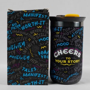 Cheers To Your Story Insulated Stainless Steel Travel Mug with Leak Proof Lid