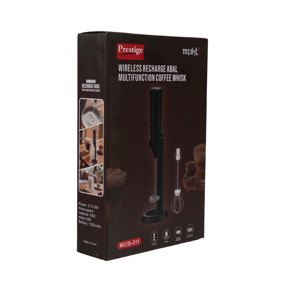 Prestige Mukti Wireless Rechargeable Coffee Whisk