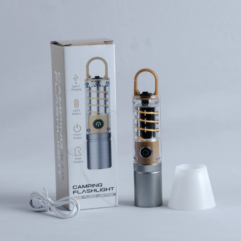 X10 Camping Flashlight LED Torch with USB Type-C